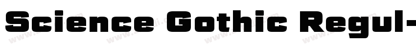 Science Gothic Regul字体转换